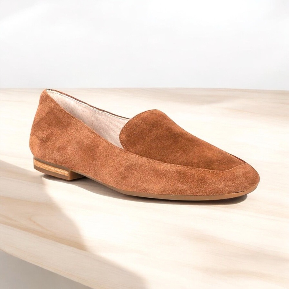 Gianni Bini Macen Suede Flat Loafer in Caramel Women’s Size 9 1/2